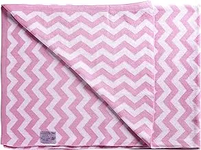 Moon Baby Blanket Soft Stretchy Knitted Cotton Swaddle Cuddle Reversible Unisex Infant New Born Gift Large By Moon, Size 70X102 Cm, 0-12 Months- Pink