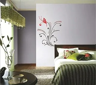 StickieArt - Butterfly Floral Wall Decal - Medium - 50 x 70 cm - STA-135