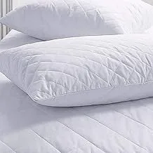 Interhome Cotton Quilted Pillow 2 Pieces Set, 50 X 70 cm, White