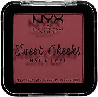 NYX PROFESSIONAL MAKEUP Sweet Cheeks Creamy Powder Blush Matte, Bang Bang 05