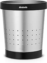 Brabantia 364303 Conical Waste Paper Bin With Holes, 5 L - Matt Steel