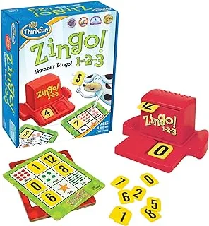 Think Fun Zingo 1-2-3 Number Bingo Game for Age 4 and Up - الفائز بالجائزة ومرشح لعبة العام (7703)