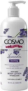 CD COSMO DESIGNS Beaute Lavender Luxurious Perfumed Body Lotion 1000ML, With Calming Lavender Oils to Moisturize, Nourish & Soothe Skin, Glowing, Hydration, Aloe Vera, Vitamin E, Skin Care Lotions