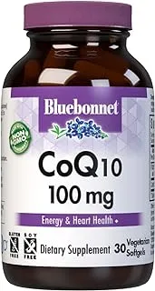 مكمل غذائي Blue Bonnet CoQ10 سعة 100 مجم ، 30 قيراطًا