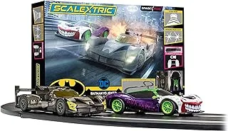 Scalextric Spark Plug Batman Vs Joker Slot Car Racing Set C1415 ، متعدد الألوان ، C1415T