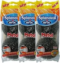 Arix-Splendelli Metal Scourer-2Pcs-561-Pack Of 3