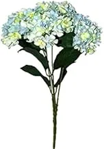 Dubai Garden Centre Artificial Hydrangea Flower Bunch, White/Green