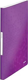 Leitz Wow Pp Display Book A4 40 Pockets Purple