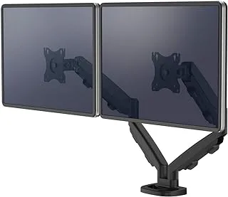 FELLOWES EEPPA DUAL MONITOR ARM (BLACK)