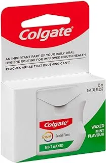 Colgate Mint Waxed Dental Floss Ribbon 25m