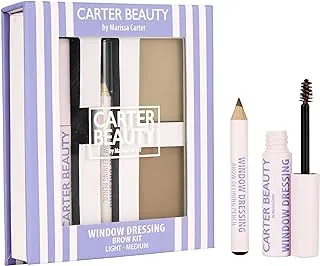 Carter Beauty, Ireland Eyebrow Kit Set. Includes Brow Pencil, Gel And Powder. -Light To Medium