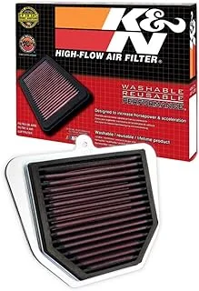 K&N Engine Air Filter: High Performance, Premium, Powersport 2006-2015 Yamaha (Fz1, Fz1 Fazer, Fz8, Fz1N, Fz1S) Ya-1006, Black, Fz1/N/S 07-09