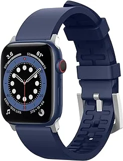 Elago Premium Fluoro Rubber Strap for Apple Watch 44mm - Jean Indigo, EAW-BAND-44JIN