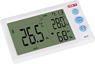 UNI-T A12T(Ce) Portable Mini Temperature & Humidity Meter - Indoor/Outdoor WHITE A12T