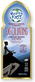 EARTH KISS Exfoliating Certified Organic Clay Mask, 10 gm ' 1 Units