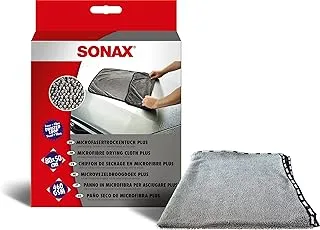 SONAX Microfibre Dry Cloth Plus (1 piece) in large format for perfect, streak-free drying of vehicles, item no. 04512000