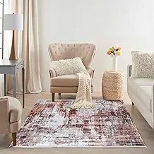 Al Salem Carpet Sondos Collection Carpet Contemporary Modern Area Rug 140 Cm X 200 Cm, Brown, 140X200