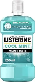 Listerine Cool Mint Daily Mouthwash Milder Taste Mint Flavour, 250ml