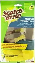 Scotch-Brite Strong Gloves Medium Size, 1 pair/pack | Heavy Duty | Reusable gloves | protect your hands | Waterproof | Tear-Proof| Excellent Grip| Touch-Sensitive | Comfortable Fit | Gloves Kitchen