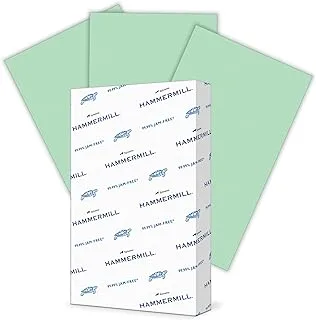 Hammermill Paper, Colors Green, 20Lb, 8.5 X 14, Legal, 500 Sheets / 1 Ream (103374), Made In The Usa