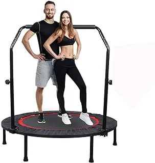 COOLBABY Adult Trampoline Mini Fitness Home Exercise Indoor Trampoline Adult Gym Motion Foldable Trampoline Exercise to Lose Weight Jump Bed 40 inc include handle