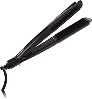 BaByliss Hair Straightener wet & Dry Straight, Dual-function Straightening And Curling, Advanced Heat Technology With Quick Heat-up Time, Long-lasting Results & Salon-quality Styling, ST330SDE (Black)