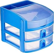 HARMONY Mini Drawer 2-tier w/lid GREEN & BLUE ASST SIZE: 213X177X165MM SA-321