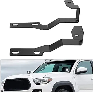 Nilight Ditch Light Brackets Hood Mount Brackets for Auxiliary Offroad LED Pod Light Work Light on 2nd Gen Toyota Tacoma 2005-2015,2 Years Warranty