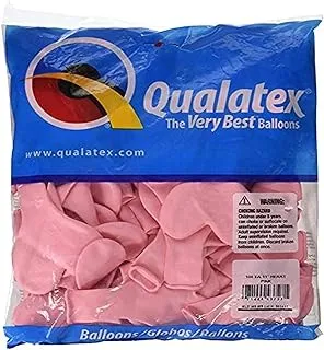 Qualatex Heart Latex Balloon 100 Pieces, 11 Inch Size, Pink