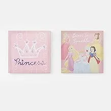 Disney Princess Photo Canvas – Mdf Wooden Framework – Home Wall Décor For Kids(Official Disney Product)