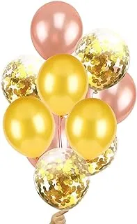 Rose Gold Confetti Bollons| Latex Balloons Sequins Balloons Suits Gold Rose Gold Paper Balloon Party Decorations Globos Cumpleanos Infantiles Round Ballons,Rose Gold