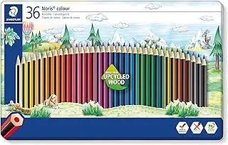 STAEDTLER 185 M36 Noris Colour Colouring Pencils - 36 Assorted Colours (Tin of 36 Pencils)