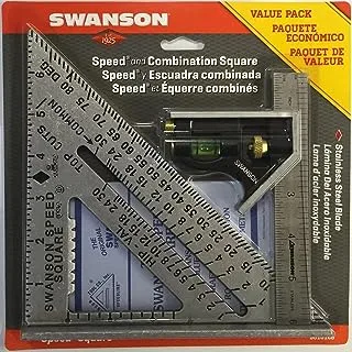 SWANSON S0101CB Speed Square Layout Tool with Blue Book and Combination Value Pack