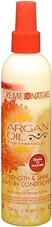 Creme Of Nature Strength & Shine Leave-In Conditioner With Argan Oil From Morocco, 8.45 Oz (Pack Of 4)