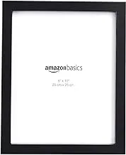 Amazon Basics Rectangular Photo Picture Frame, 20.3 cm x 25.4 cm, Pack of 2, Black