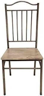 Dubai Garden Centre Wooden and Iron Chair, 102 cm Size