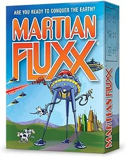 Martian Fluxx - لعبة ورق بواسطة Andrew Looney | 2-6 لاعبين - ألعاب ورق للعائلة | 5-30 دقيقة من اللعب | ألعاب للعائلة لعبة ليلة | للأطفال والكبار الأعمار 8+ | النسخة الإنجليزية