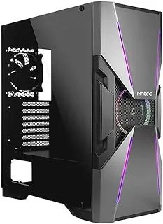 حافظة Antec Dark Avenger DA601 E-ATX Mid Tower / مزامنة اللوحة الأم ARGB / زجاج مقسى / مروحة Prizm 120 ARGB متضمنة