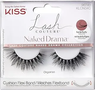 Kiss Lash Couture Naked DRAMa Lashes, Organza Klcn04C, 1 gm