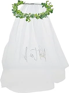 Ginger Ray EUcalyptUS Bride To Be Hen Party Veil, White, One Size