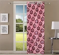 Queenzliving Mosaic Curtain, Long Door 9 feet- Pack of 1, Maroon