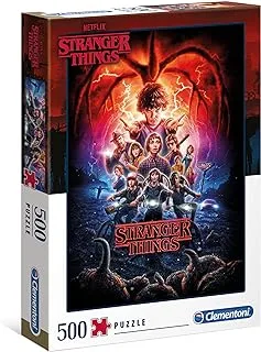 Clementoni - 35087 - Jigsaw Puzzle Stranger Things - Made In Italy - Jigsaw Puzzle For Adult 500 Pieces - Netflix