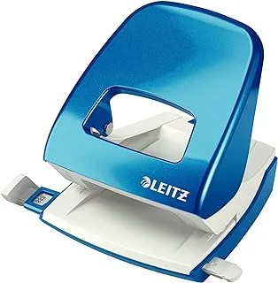 Leitz TS-120432 Nexxt Series Wow Metal Office Hole Punch, Blue