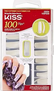 Kiss Tips Curve Overlap Nails 100Ps08, 100 Pieces