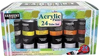 Sargent Art 23-0524 Acrylic Paint Set, 22ml Tubes, 24 Colors