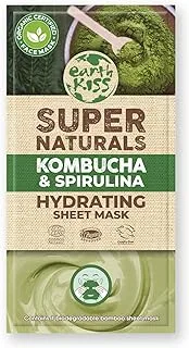 Earth Kiss Super Naturals Kombucha & Spirulina Hydrating Sheet Mask ' 1 Units