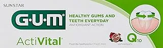 Gum Activital Flouride Everyday Toothpaste-Fresh Mint Flavour-Antioxidant Action-Paraben Free-Removes Plaque-Prevents Cavities-Strengthens Enamel-Long Lasting Cleaning-75ML