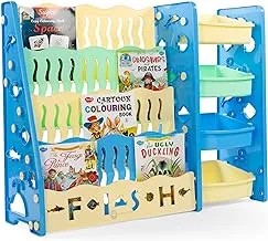 Mini Panda Book Barn And Toy Storage 3Y+, Blue