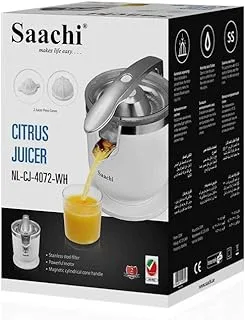 Saachi Citrus Juicer NL-CJ-4072 With Stainless Steel Filter (White)