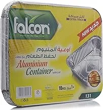 Falcon Aluminium Container With Lid 131 10pcs